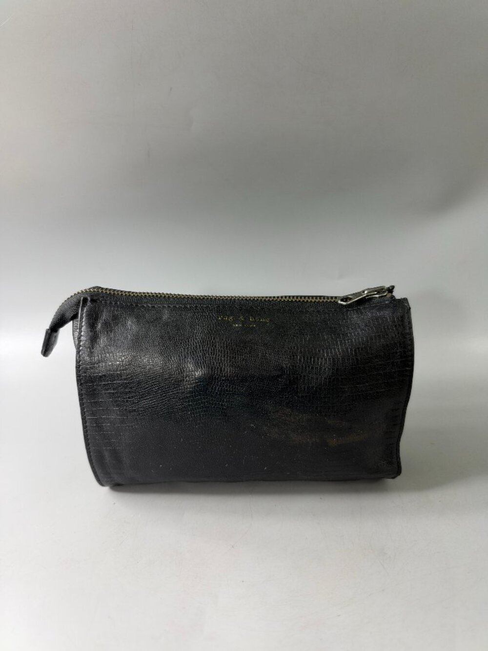 Authentic Rag & Bone New York Black Leather Pouch/Clutch